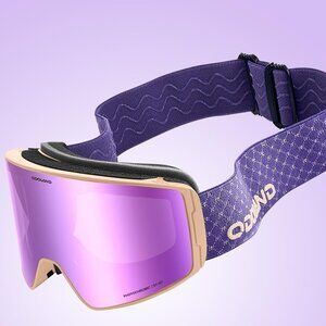 Snow Snowboard Goggles with Pattern Strap